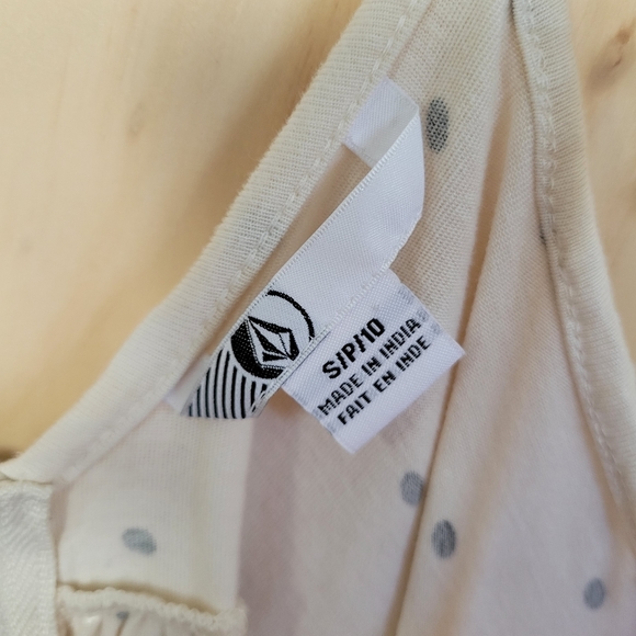 Volcom cream polka dot dress - Picture 4 of 4